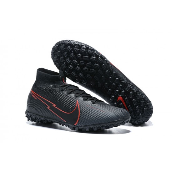 Kopacky Nike Mercurial Superfly VII 7 Elite TF Červené Černá High Pánské 