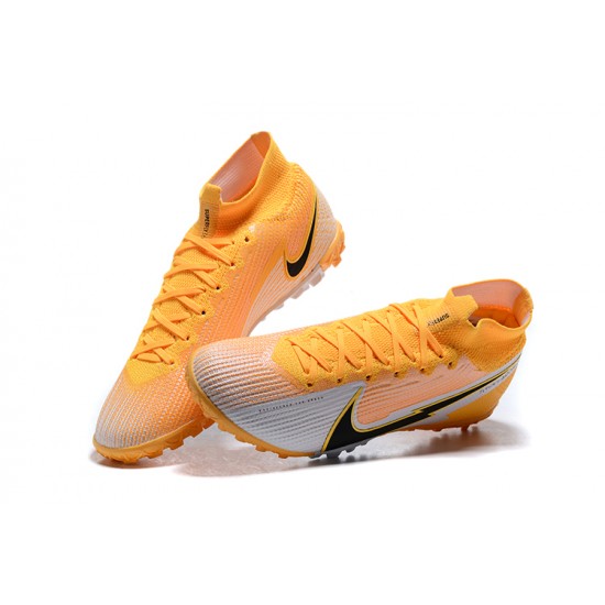 Kopacky Nike Mercurial Superfly VII 7 Elite TF Žlutý Šedá Černá High Pánské 