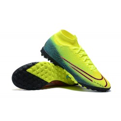 Kopacky Nike Mercurial Superfly VII Club TF Červené Zelená Černá Žlutý High Pánské 