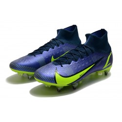 Kopacky Nike Mercurial Vapor XIV Elite SG PRO Anti Clog High Deep Modrý Žlutý Pánské 