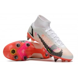 Kopacky Nike Mercurial Vapor XIV Elite SG PRO Anti Clog High Bílý Červené Pánské 