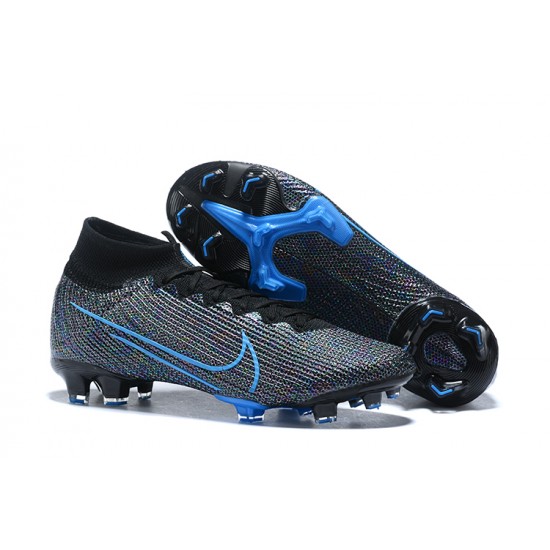 Kopacky Nike Superfly 7 Elite SE FG Mixtz Černá Modrý High Pánské 