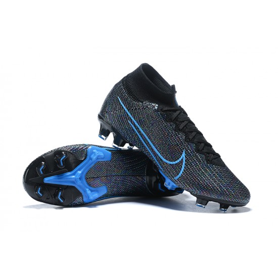 Kopacky Nike Superfly 7 Elite SE FG Mixtz Černá Modrý High Pánské 