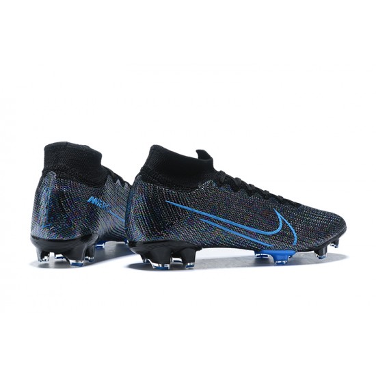 Kopacky Nike Superfly 7 Elite SE FG Mixtz Černá Modrý High Pánské 