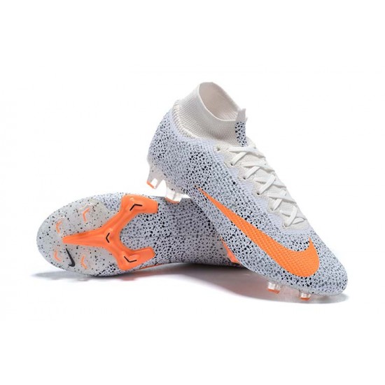 Kopacky Nike Superfly 7 Elite SE FG Oranžovýý Černá Bílý High Pánské 