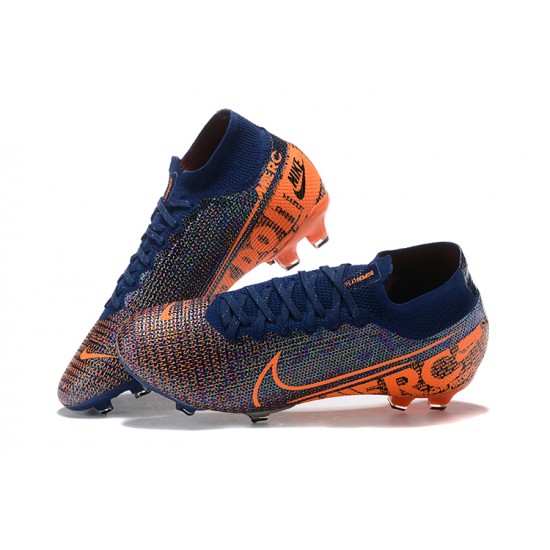 Kopacky Nike Superfly 7 Elite SE FG Oranžovýý Modrý High Pánské 