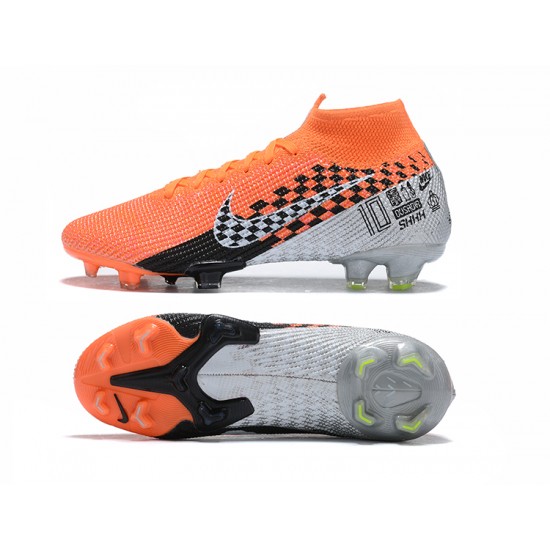 Kopacky Nike Superfly 7 Elite SE FG Oranžovýý Červené Černá Bílý High Pánské 