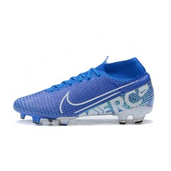 Kopacky Nike Superfly 7 Elite SE FG Bílý Modrý High Pánské 