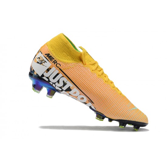 Kopacky Nike Superfly 7 Elite SE FG Žlutý Oranžovýý Zelená Černá High Pánské 