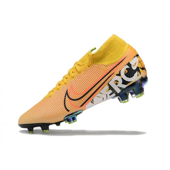 Kopacky Nike Superfly 7 Elite SE FG Žlutý Oranžovýý Zelená Černá High Pánské 