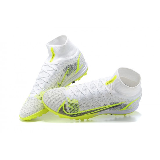 Kopacky Nike Superfly 8 Academy TF Šedá Žlutý Černá High Pánské 