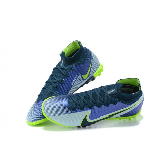 Kopacky Nike Superfly 8 Academy TF Zelená Bílý Modrý Zlato High Pánské 