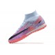 Kopacky Nike Superfly 8 Academy TF LightModrý Nachový Růžový Pánské High 