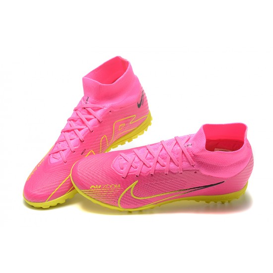 Kopacky Nike Superfly 8 Academy TF Růžový Žlutý Pánské High 