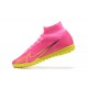 Kopacky Nike Superfly 8 Academy TF Růžový Žlutý Pánské High 