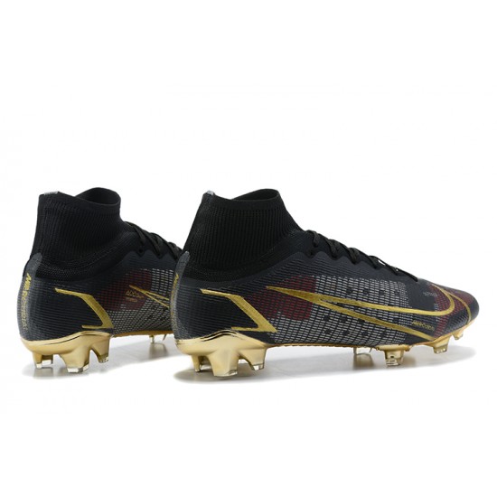 Kopacky Nike Superfly 8 Elite FG Černá Zlato High Pánské 