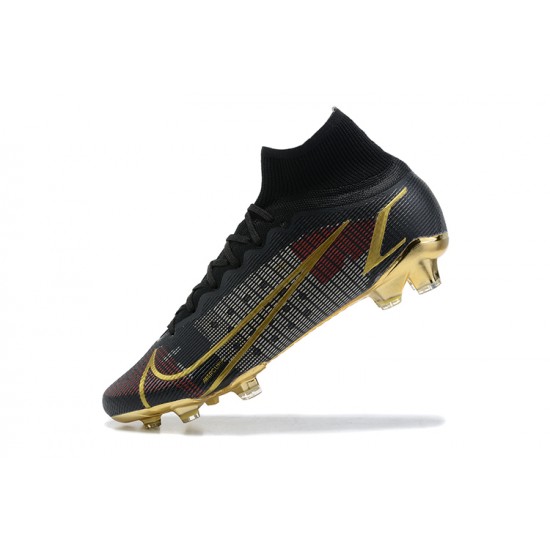 Kopacky Nike Superfly 8 Elite FG Černá Zlato High Pánské 