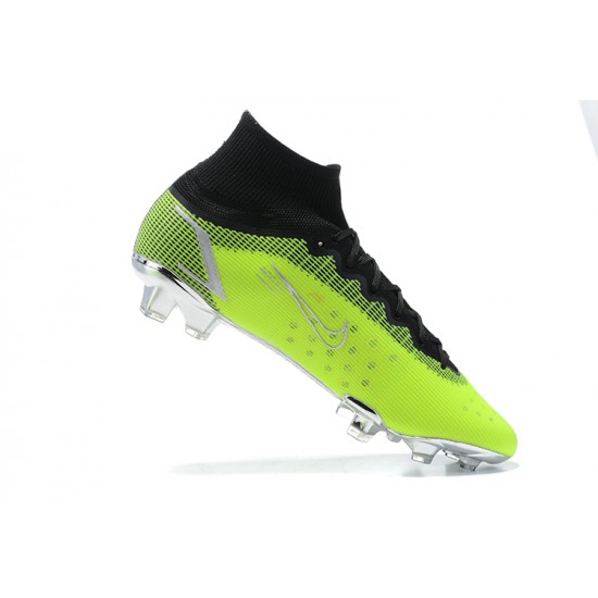 Kopacky Nike Superfly 8 Elite FG Černá Šedá Zelená High Pánské 