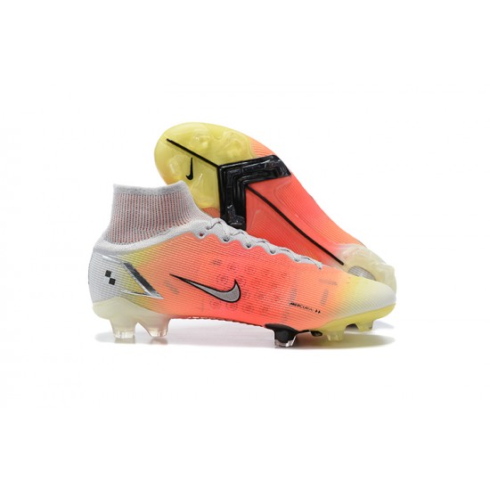 Kopacky Nike Superfly 8 Elite FG Černá LightOranžovýý Zlato Bílý High Pánské 