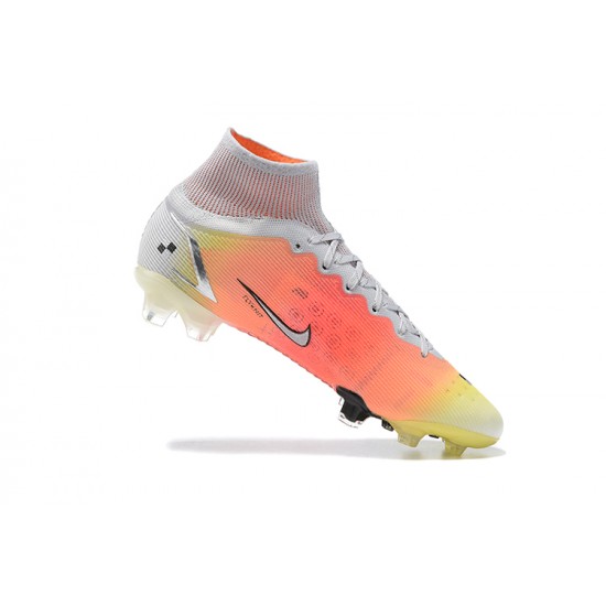 Kopacky Nike Superfly 8 Elite FG Černá LightOranžovýý Zlato Bílý High Pánské 