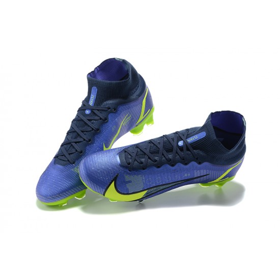 Kopacky Nike Superfly 8 Elite FG Modrý Zelená Černá High Pánské 