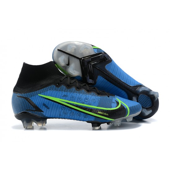 Kopacky Nike Superfly 8 Elite FG Modrý Žlutý Černá High Pánské 