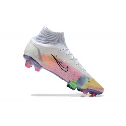 Kopacky Nike Superfly 8 Elite FG Šedá Černá Růžový Nachový High Pánské 