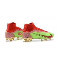 Kopacky Nike Superfly 8 Elite FG Zelená Oranžovýý Zlato High Pánské 