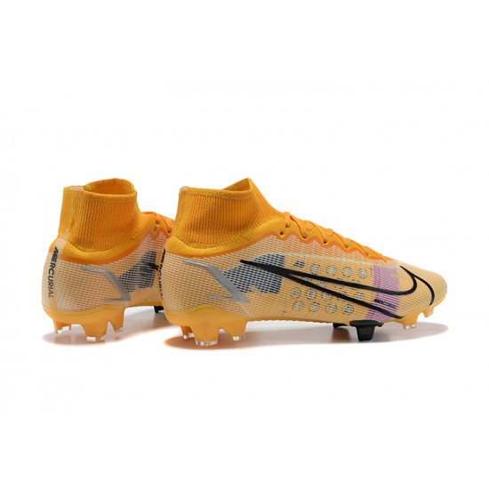 Kopacky Nike Superfly 8 Elite FG LightOranžovýý Šedá LightNachový High Pánské 