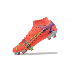 Kopacky Nike Superfly 8 Elite FG LightOranžovýý Zelená Modrý High Pánské 