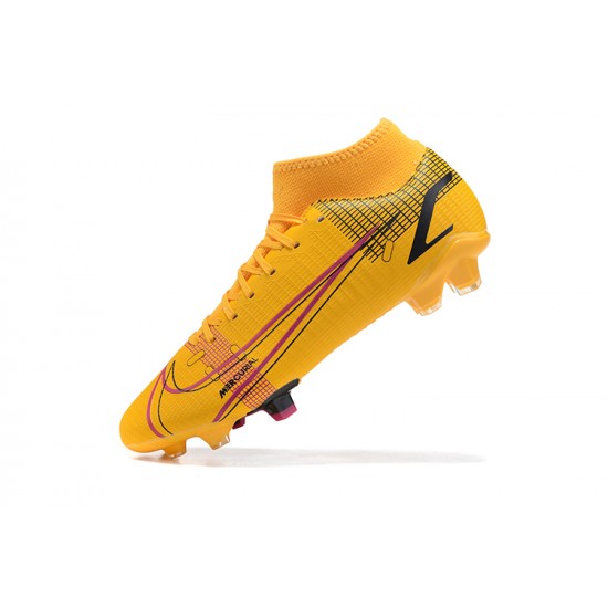 Kopacky Nike Superfly 8 Elite FG LightOranžovýý Žlutý Červené Černá High Pánské 