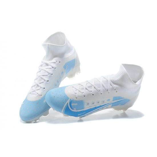 Kopacky Nike Superfly 8 Elite FG Bílý Modrý High Pánské 