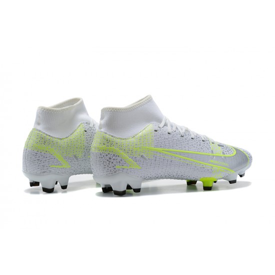 Kopacky Nike Superfly 8 Elite FG Bílý Žlutý Černá High Pánské 