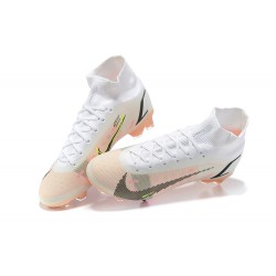 Kopacky Nike Superfly 8 Spark Positivity Elite FG Bílý Černá Růžový Žlutý High Pánské 