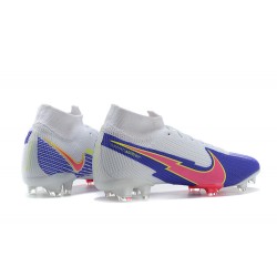 Kopacky Nike Superfly VII 7 Elite SE FG LightModrý Žlutý Růžový High Pánské 