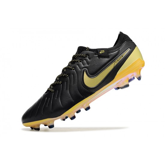 Kopačky Nike Tiempo Legend 10 Elite FG Černá Žlutý Pánské 