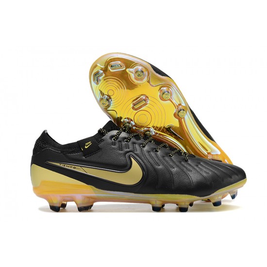 Kopačky Nike Tiempo Legend 10 Elite FG Černá Žlutý Pánské 