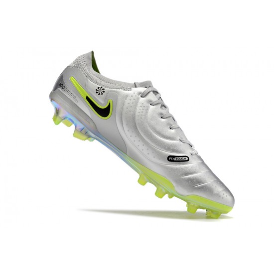 Kopačky Nike Tiempo Legend 10 Elite FG Stříbrný Pánské 