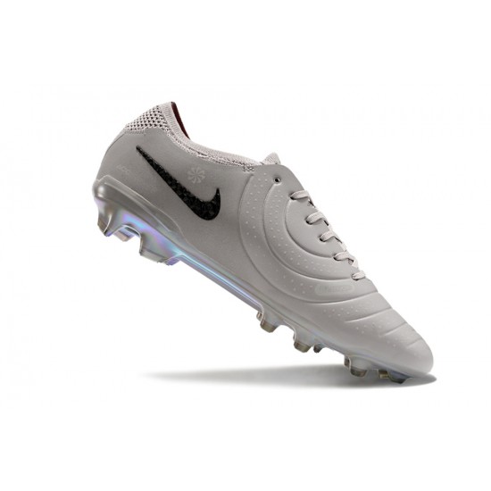 Kopačky Pánské/Dámské Nike Tiempo Legend 10 Elite FG Šedá Zlato 