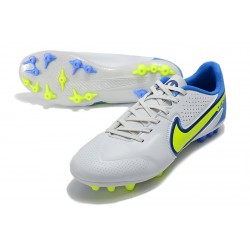 Kopacky Nike Tiempo Legend 9 Academy AG Low Bílý Modrý Žlutý Pánské 