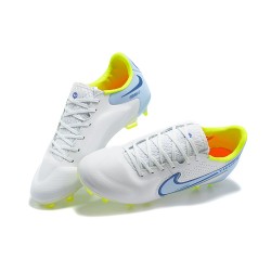 Kopacky Nike Tiempo Legend 9 Elite FG Modrý Bílý Modrý Žlutý Low Pánské 