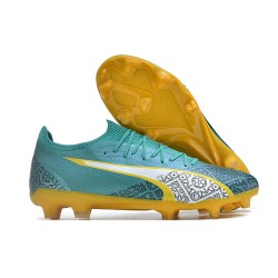 Kopačky Puma Ultra Ultimate FG Teal Žlutý Pánské  