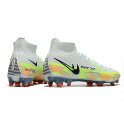 Kopacky Nike Phantom GT Elite Dynamic Fit FG High Bílý Zelená Černá Pánské 