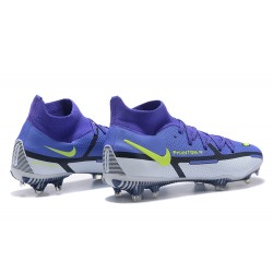 Kopacky Nike Phantom GT2 Dynamic Fit Elite FG Modrý Žlutý Bílý High Pánské 