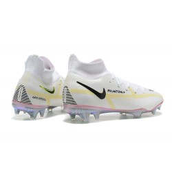 Kopacky Nike Phantom GT2 Dynamic Fit Elite FG Bílý Černá Šedá Žlutý Modrý High Pánské 