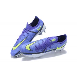 Kopacky Nike Phantom GT2 Elite FG Modrý Nachový Žlutý Šedá Low Pánské 