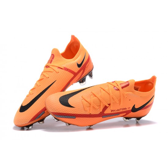 Kopacky Nike Phantom GT2 Elite FG Oranžovýý Černá Červené Low Pánské 