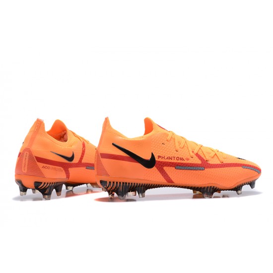 Kopacky Nike Phantom GT2 Elite FG Oranžovýý Černá Červené Low Pánské 