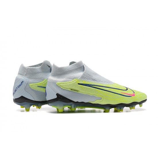 Kopacky Nike Phantom GX Elite FG Šedá Zelená High  Pánské