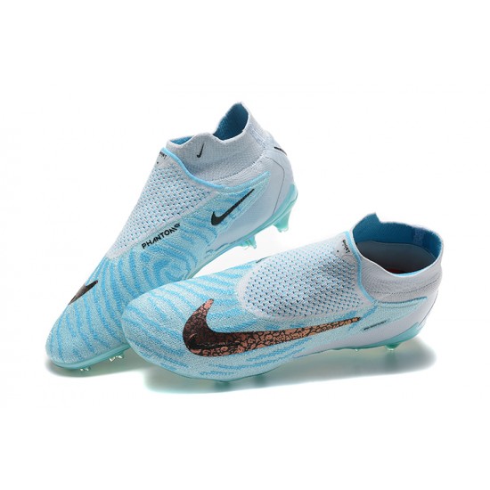 Kopacky Nike Phantom GX Elite FG Šedá LightModrý LightZelená High  Pánské